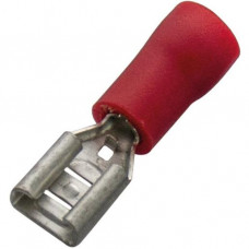 Haupa Flachsteckhülse isoliert 0,25-1,5/6,3x0,8 rot (100 Stk)