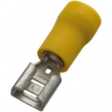 Haupa Flachsteckhülse isoliert 2,5-6/6,3x0,8 gelb (100 Stk)