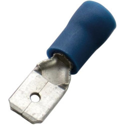 Haupa Flachstecker isoliert 1,5-2,5/6,3x0,8 blau (100 Stk) Haupa Flachstecker isoliert 1,5-2,5/6,3x0,8 blau (100 Stk)