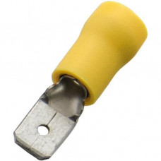 Haupa Flachstecker isoliert 2,5-6/0,8x6,3x0,8 gelb (100 Stk)