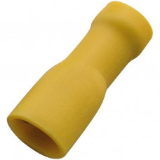 Haupa Flachsteckhülse vollisoliert 2,5-6/6,3x 0,8 gelb (100 Stk)