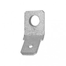 Haupa Flachstecker Messing verzinnt 45 Grad 6 3x0,8 mm (100 Stk)