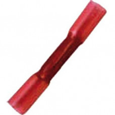 Intercable Isolierter Stoßverbinder mit Schrumpfisolation 0,5-1 mm² rot (100 Stk)