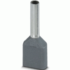 Haupa Aderendhülse Twin isoliert 0,75 mm² L8 mm grau VPE: Packung (100 Stk)