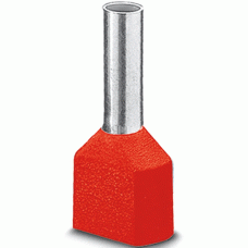 Haupa Aderendhülse Twin isoliert 10 mm² L14 mm rot VPE: Packung (100 Stk)