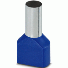Haupa Aderendhülse Twin isoliert 16 mm² L16 mm blau VPE: Packung (100 Stk)