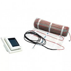 Devi Mat Dünnbett Heizmatte Set mit Uhrenthermostat DEVIreg Touch 0,5 x 2 m 150W