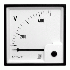 Iskra Voltmeter mit Skala 0 - 500 V AC 72x72mm FQ0307 0-500V AC