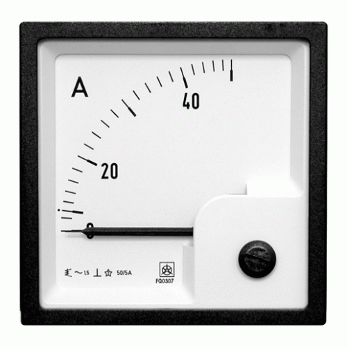 Iskra Amperemeter mit Skala 0-15/30 A 72x72mm FQ0307 0-15/30A