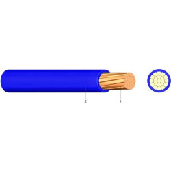 Kabel & Leitungen PVC Aderleitung Ym 10 mm² H07V-R blau (1 m) Kabel & Leitungen PVC Aderleitung Ym 10 mm² H07V-R blau (1 m)