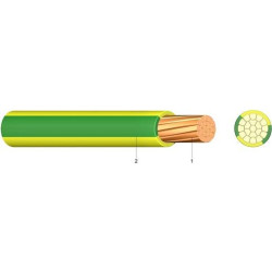 Kabel & Leitungen PVC Aderleitung Ym 10 mm² H07V-R gelb/grün (1 m) Kabel & Leitungen PVC Aderleitung Ym 10 mm² H07V-R gelb/grün (1 m)