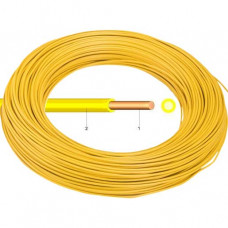 Kabel & Leitungen PVC Aderleitung Ye 1,5 mm² H07V-U gelb (100 m Bund)