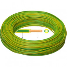 Kabel & Leitungen PVC Aderleitung Ye 1,5 mm² H07V-U gelb/grün (100 m Bund)