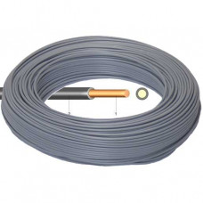 Kabel & Leitungen PVC Aderleitung Ye 1,5 mm² H07V-U grau (100 m Bund)