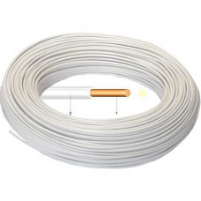 Kabel & Leitungen PVC Aderleitung Ye 1,5 mm² H07V-U weiß (100 m Bund)