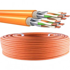 R-TEC Datenkabel Kat.6A F/FTP500/23 Orange Duplex (100 m Bund)