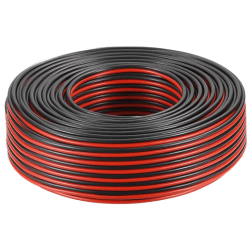 Kabel & Leitungen Lautsprecherleitung LSP 2x0,75 mm² rot/schwarz (50 m Bund)