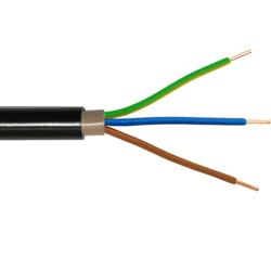 Kabel & Leitungen PVC Kupfer-Erdkabel E-YY-J Kabel & Leitungen PVC Kupfer-Erdkabel E-YY-J3x1,5 mm² RE (1 m)