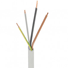 Kabel & Leitungen PVC Mantelleitung YM-J 4x1,5 mm² RE hellgrau