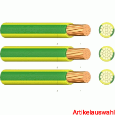 Kabel & Leitungen PVC Aderleitung Ym 50 mm² gelb/grün