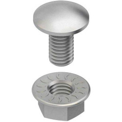 Niedax Flachrundkopfschraube M6 ähnl. DIN 603 Länge 12 mm Stahl ( 100 Stk)
