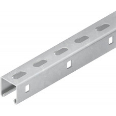 Niedax Ankerschiene C-Profil Schlitzweite 22mm 41x41x3000mm gelocht Stahl feuerverzinkt