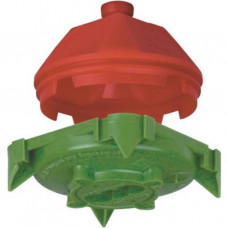 Kaiser Deckendose 45° Auslassöffnung Ø 35 mm mit Metallmutter M5 Tiefe 55 mm A1248-50