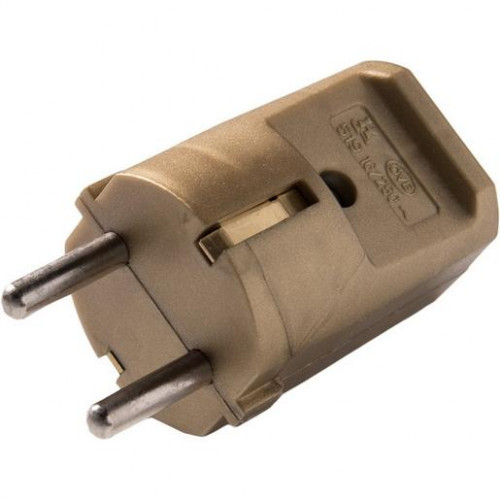 Kaiser SCHUKO-Stecker ohne Tülle 16A 250V Z519OT gold