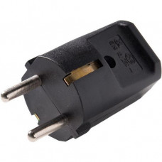 Kaiser SCHUKO-Stecker ohne Tülle 16A 250V Z519OT schwarz
