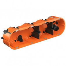 Kaiser Hohlwand Gerätedose 4-fach O-range ECON 2 luftdicht A9254-22