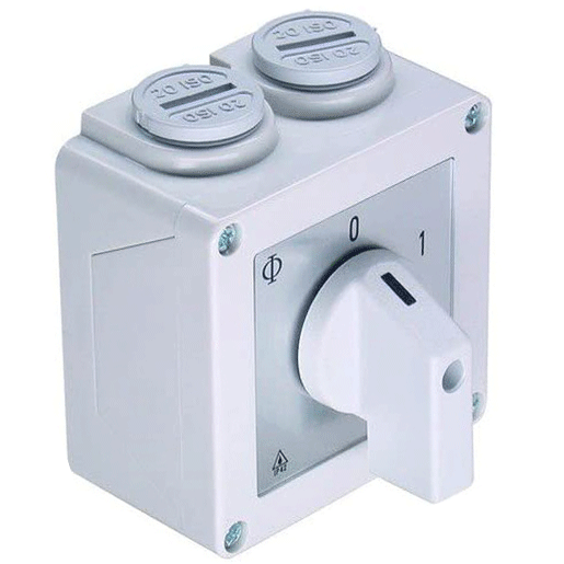 Kraus & Naimer 70010818, Hauptschalter 3-polig Zentrallochbefestigung 48 x  48 mm