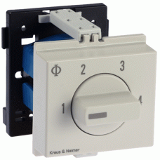 Kraus & Naimer Stufenschalter 1-polig 20A 4 Stufen ohne 0-Stellung 60° Reiheneinbau CG8.A231.VE21