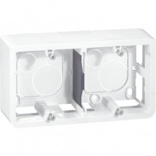 Legrand Aufputz-Gehäuse 2-fach Niloe ultraweiß 664799