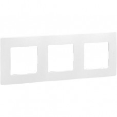 Legrand Niloe Rahmen 3-fach für horizontale und vertikale Montage ultraweiß 665003