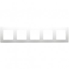 Legrand Niloe Rahmen 5-fach für horizontale und vertikale Montage ultraweiß 665005