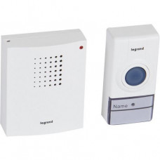 Legrand Funk Gong Set ECO mit Gong und Klingeltaster mit 12 Melodien Ultraweiß