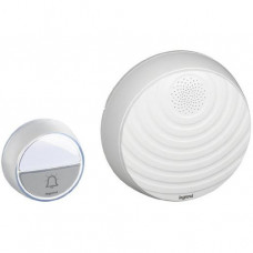 Legrand Funk Gong Set Komfort mit Gong mit Klingeltaster 15 Melodien Ultraweiß 094252