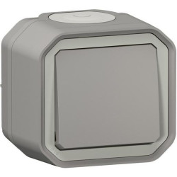 Legrand Plexo New Feuchtraum-Aufputz Taster 10 A Steckklemmen (SL) IP55 IK08 Grau