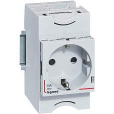 Legrand Verteilereinbausteckdose 2P+E 10/16A 250V deutsche Ausführung 2,5TE LEXIC 04285
