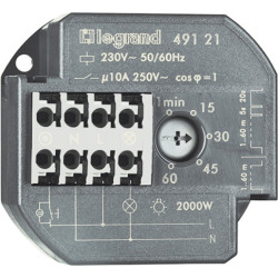 Legrand Treppenlichtzeitschalter 1 Schließer 10A 230V elektronisch UP Nulldurchgangsschalter Legrand Treppenlichtzeitschalter 1 Schließer 10A 230V elektronisch UP Nulldurchgangsschalter