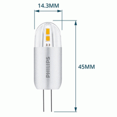Philips Corepro LEDcapsule G4 2W 200lm 827 Extra Warmweiß Ersatz für 20W