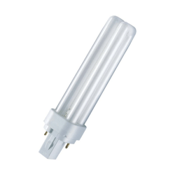 Osram Dulux D Energiesparlampe Kompaktleuchtstofflampe 13W 840 G24d-1 Lumilux Cool White 2P 13 Watt