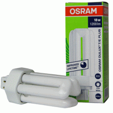 Osram Dulux T Plus Energiesparlampe Kompaktleuchtstofflampe 18W 840 4000K Lumilux Cool White GX24d-2