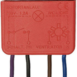 Wallair Nachlaufrelais 1-9 Min stufenlos einstellbar ZVR-E Wallair Nachlaufrelais 1-9 Min stufenlos einstellbar ZVR-E