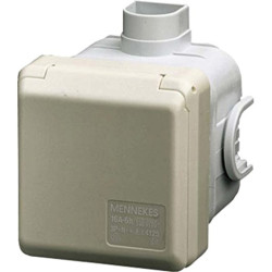 Mennekes CEE Wandsteckdose Cepex 5-polig 16A 400V 6h IP44 AM 4125 Mennekes CEE Wandsteckdose Cepex 5-polig 16A 400V 6h IP44 AM 4125