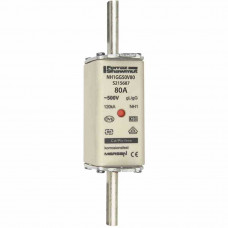 Mersen NH-Sicherung gG Gr.1 500VAC/250VDC 80A mit spannungsführenden Grifflaschen (3 Stk)