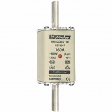 Mersen NH-Sicherung gG Gr.1 500VAC/250VDC 160A mit spannungsführenden Grifflaschen (3 Stk)