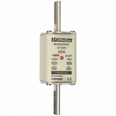 Mersen NH-Sicherung gG Gr.2 500VAC/250VDC 63A mit spannungsführenden Grifflaschen ( 3 Stk )