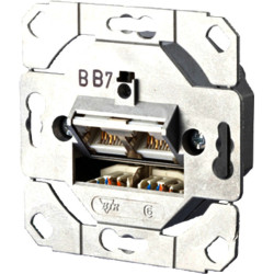 Metz Datendose Cat 6A 2xRJ45 o. Abdeckrahmen 1307381200-I