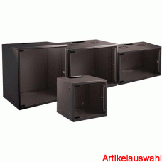 R-TEC 19“ Wandgehäuse Basic Tiefe Flat Pack schwarz